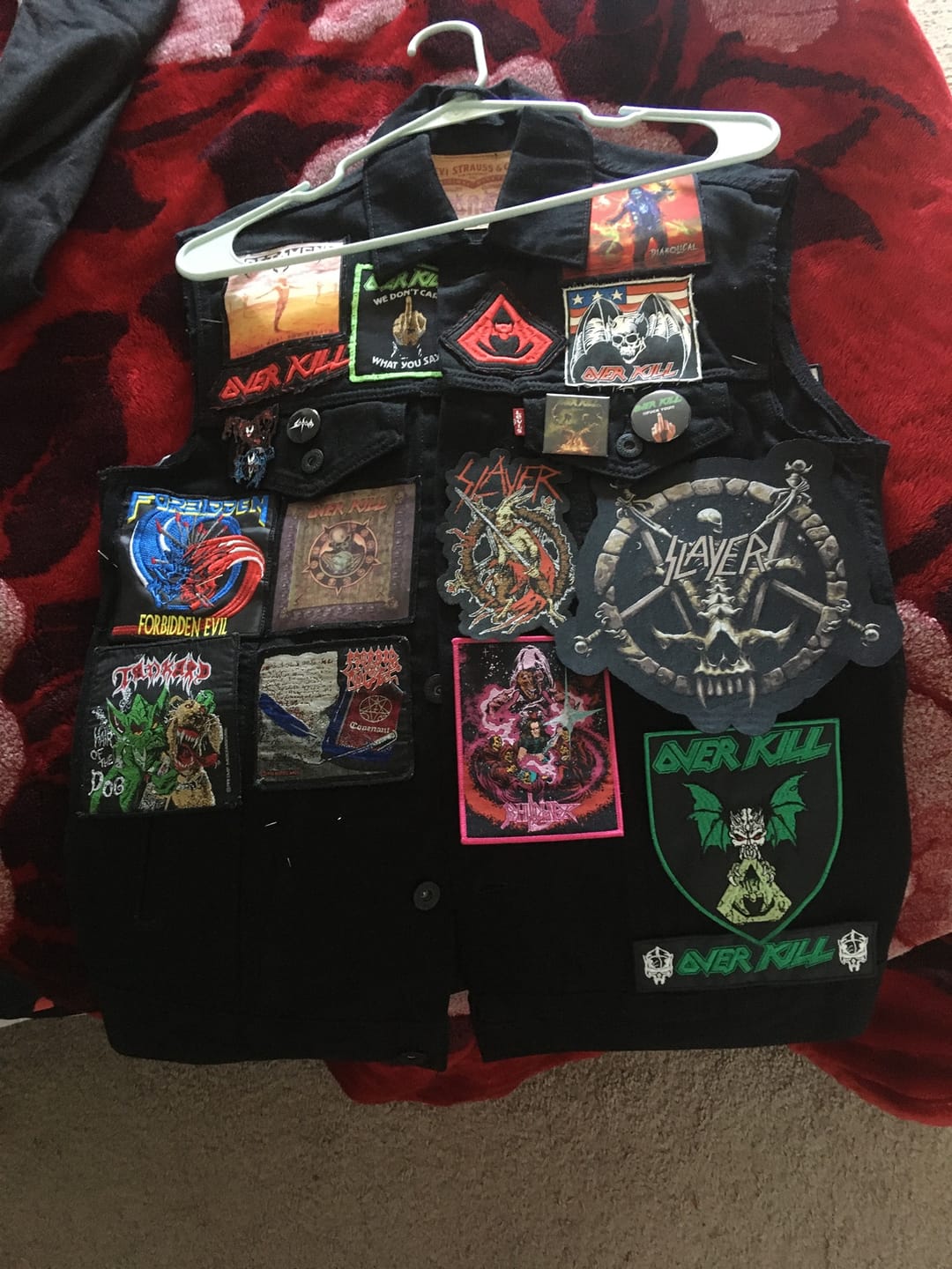 Customer photo review of Slayer - Divine Intervention - Oversize Patch