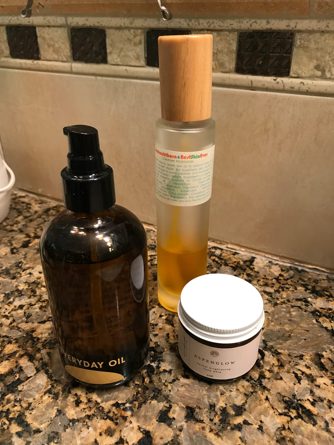 Customer photo review of aspenglow / restorative face whip kit