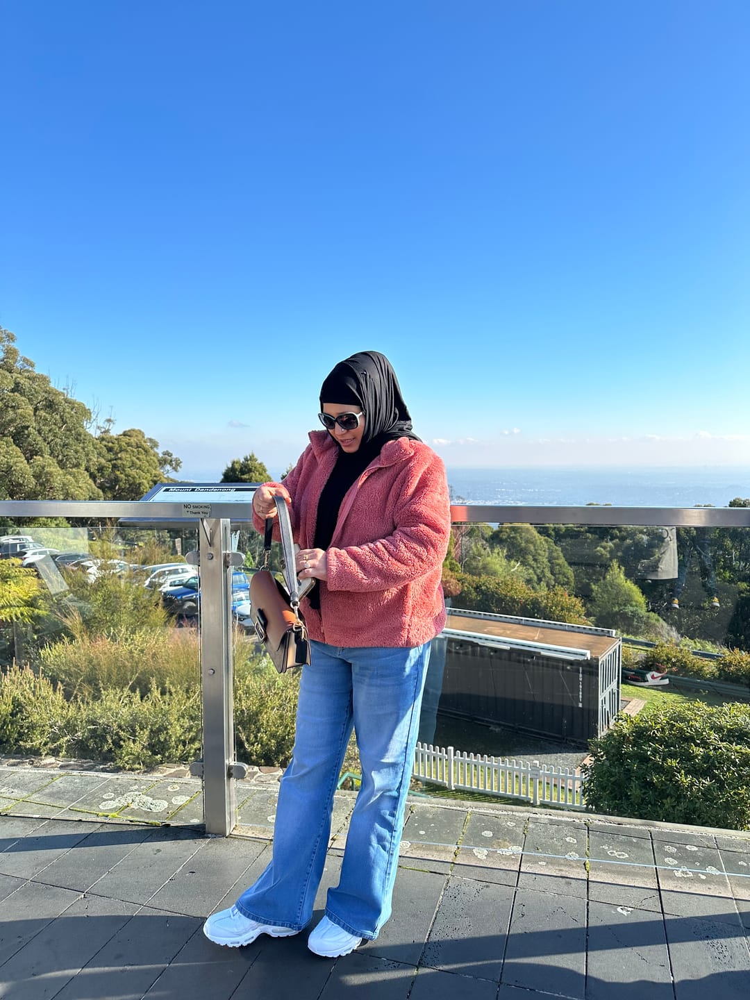 Customer photo review of Jersey Hijab - Coco Brown