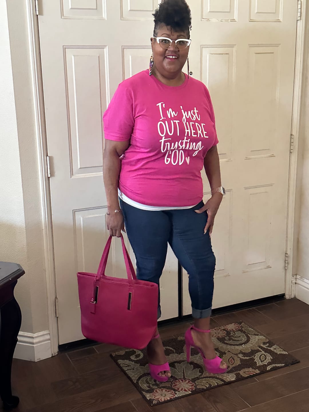 Customer photo review of Out Here Trusting God