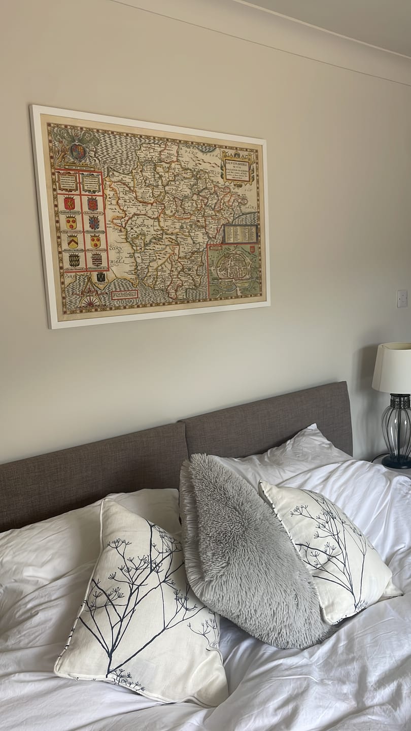 Customer photo review of Old Map of Devon, 1611 by John Speed - Plymouth, Exeter, Torquay, Paignton