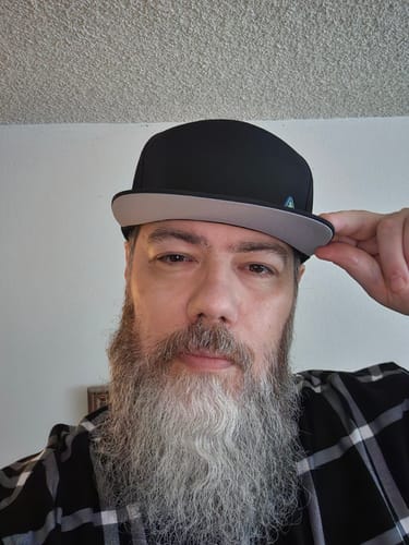 Customer photo review of Big Flat Bill Structured Watersport Hat