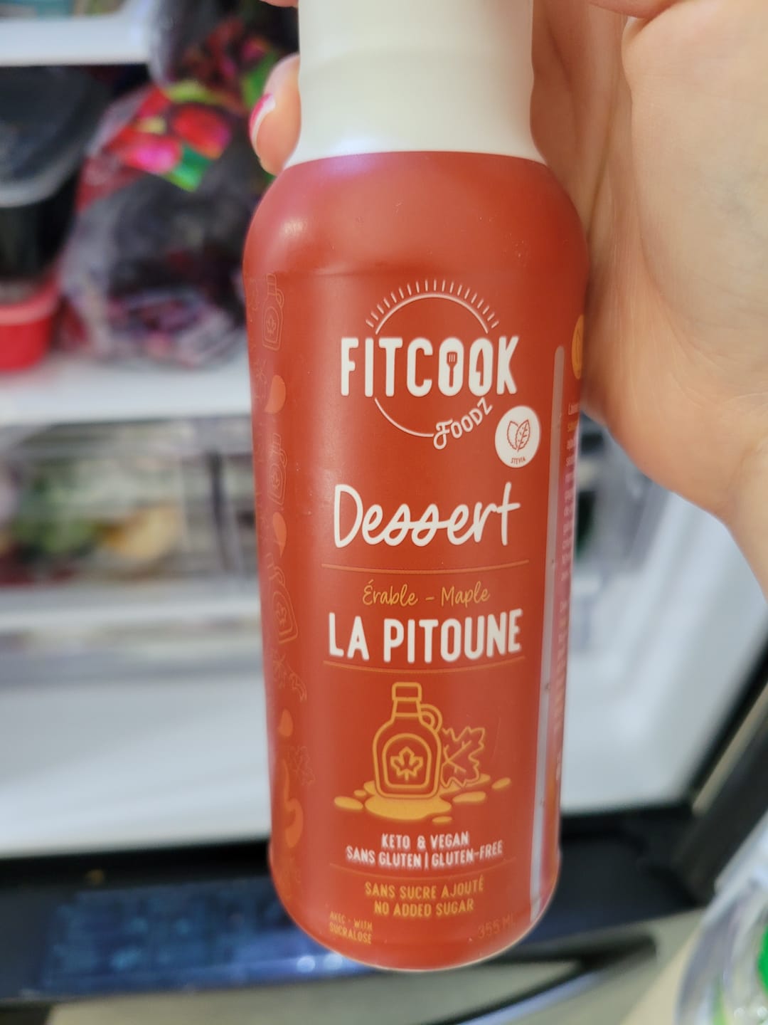 Customer photo review of Fitcook Foodz - Sauces Dessert 355ml