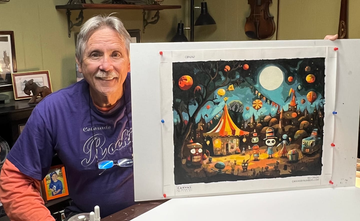Customer photo review of The Spooky Festival - Paint by Numbers