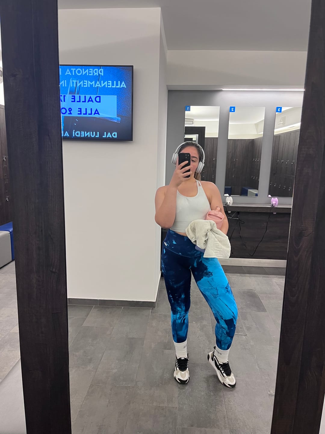 Customer photo review of Leggings Elements Acqua Turchese Blu