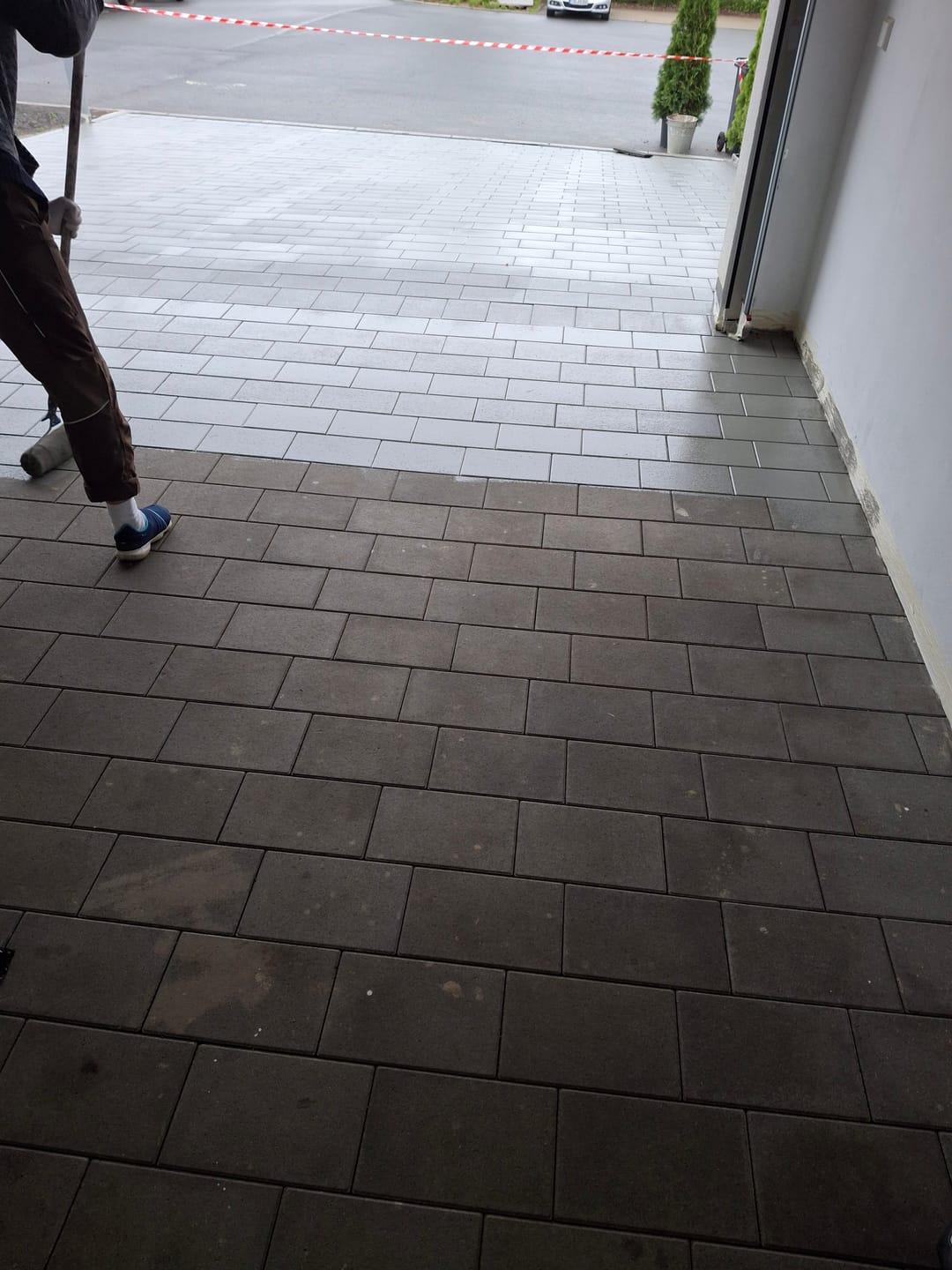 Customer photo review of zerogreen® Steinfarbe | Beton- & Plastersteinfarbe außen | 5L