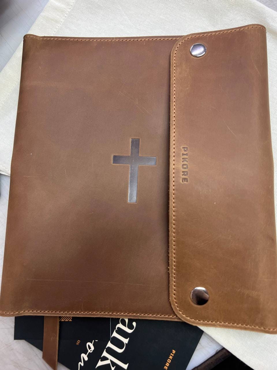 Customer photo review of Bible Rivets Cover