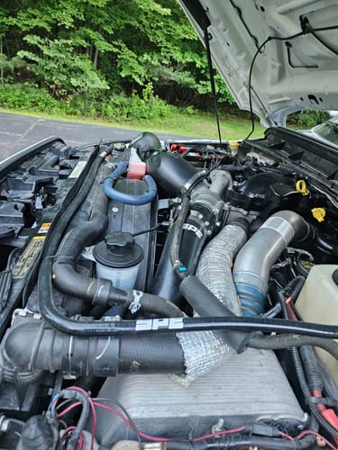 Customer photo review of SPE Motorsport 2011-2022 6.7L Powerstroke Coolant Hose Reroute Kit