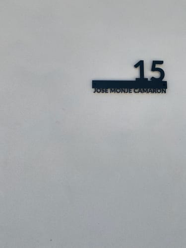 Customer photo review of Numero civico e testo sagomato modello Line 02 Acrilico