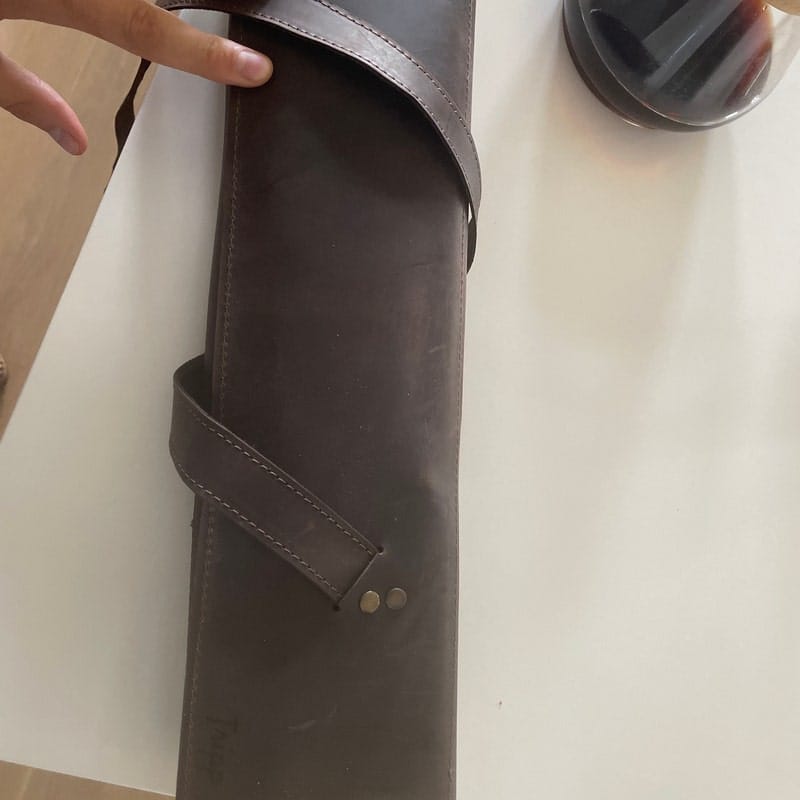 Customer photo review of The Professional's Leather Knife Roll