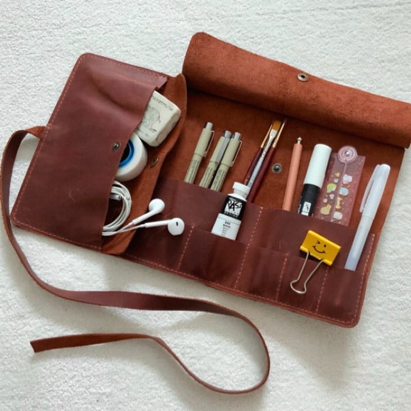 Customer photo review of Leather Pencil Case