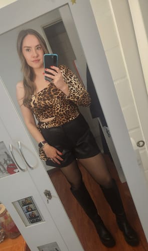 Customer photo review of Top Fargo asimétrico Print Café