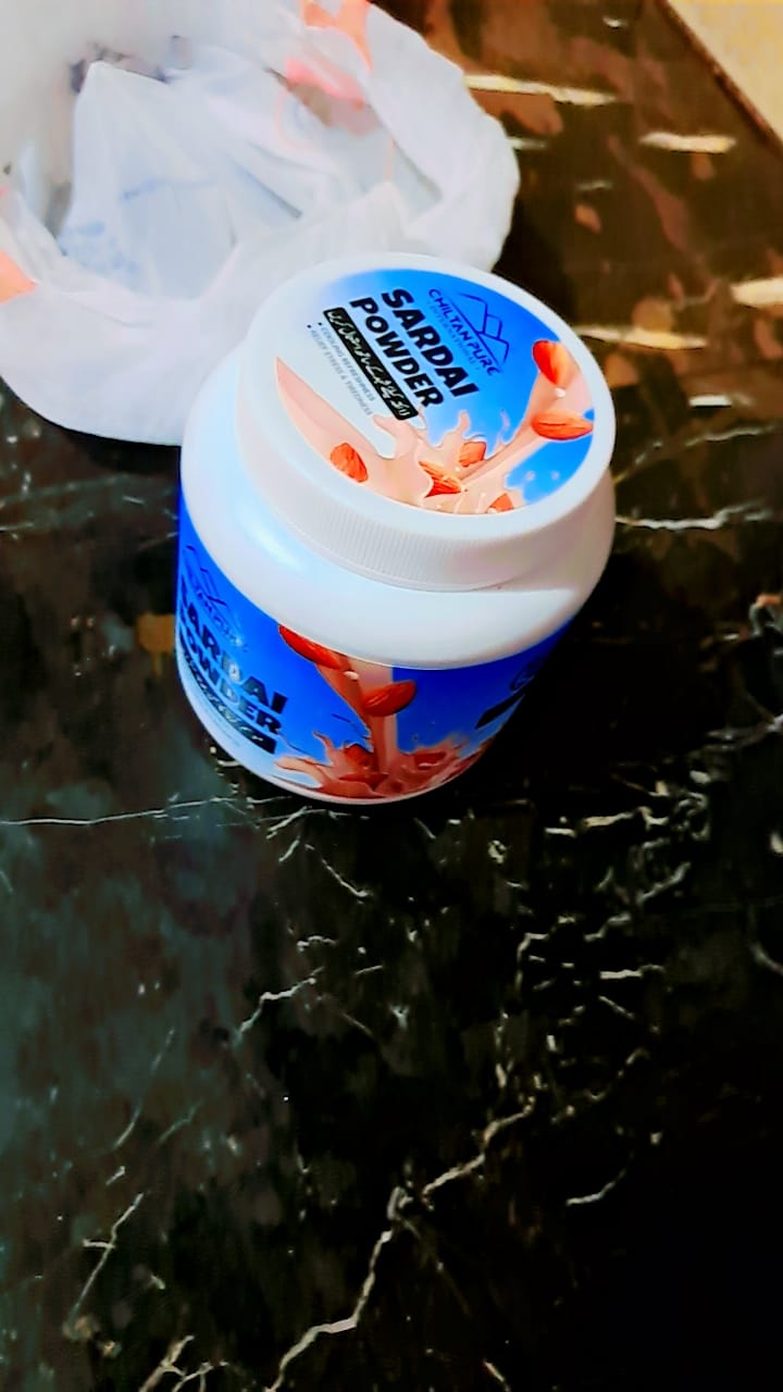 Customer photo review of Sardai Powder  (سردائی پاوڈر) Fresh Chilled Drink For An Energy-Full Day That Boosts Immunity, Lowers Stress, Enhances Beauty, And Keeps You Healthy!
