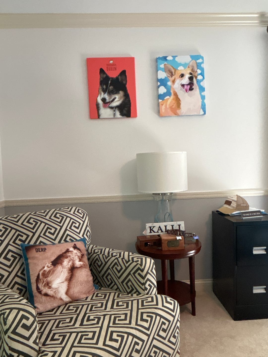 Customer photo review of Custom Pet Art Canvas Wrap