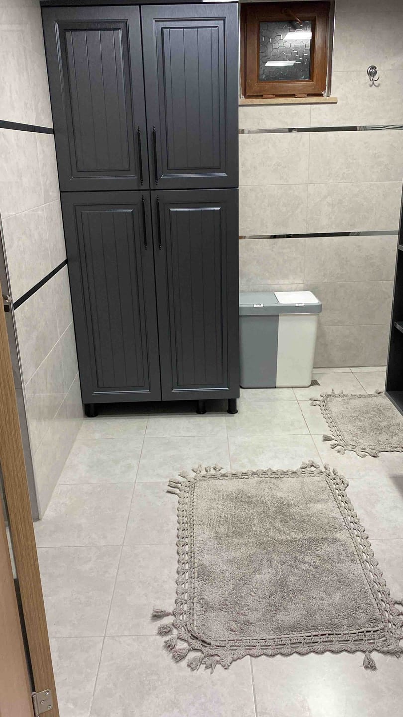 Customer photo review of Lorna 2’li Takım Banyo Paspası %100 Pamuk 40x60 + 60x90 Gri