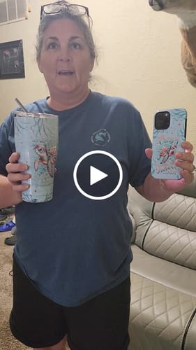 Customer video review of CRAZY TURTLE LADY PHONE CASE - YHLN1104242