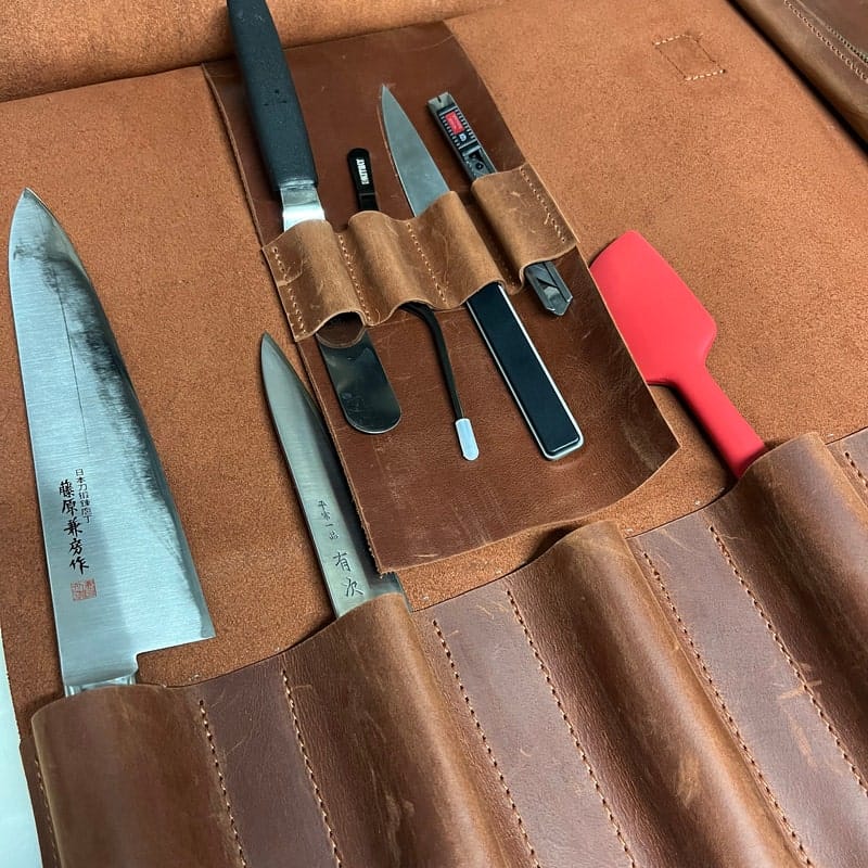 Customer photo review of The Professional's Leather Knife Roll