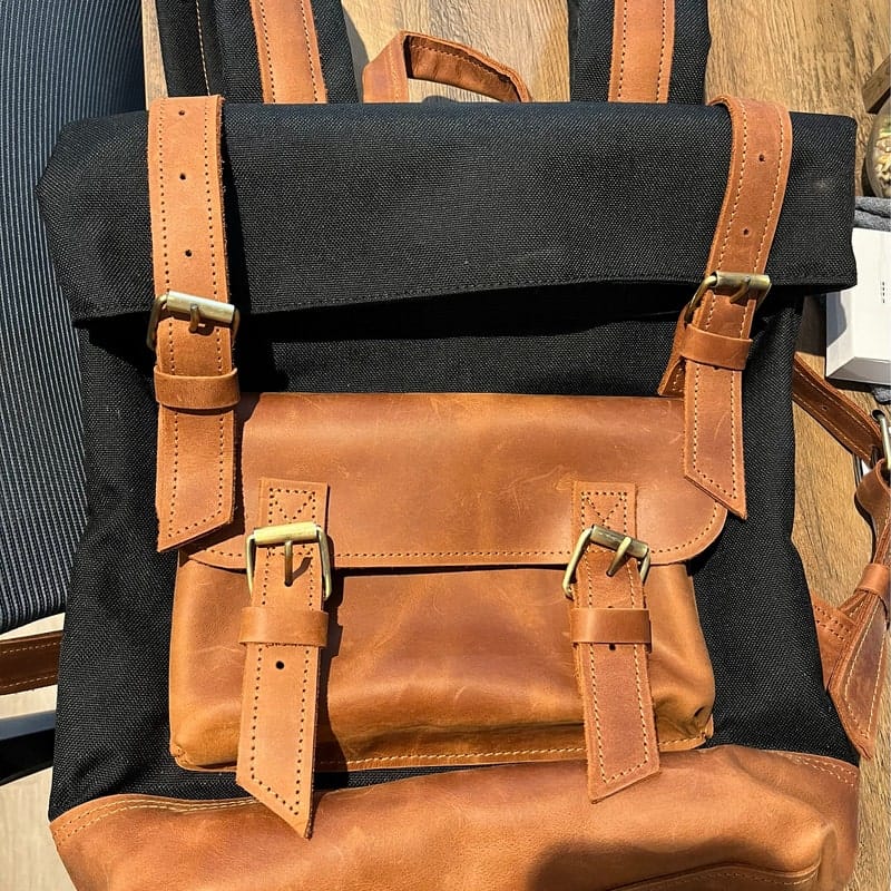 Customer photo review of Roll Top Backpack