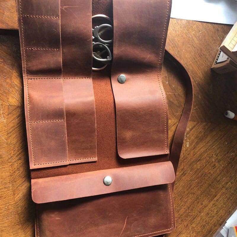 Customer photo review of Leather Pencil Case