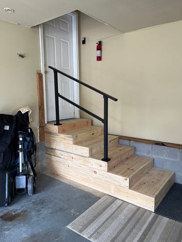Customer photo review of Stair Handrail Kit