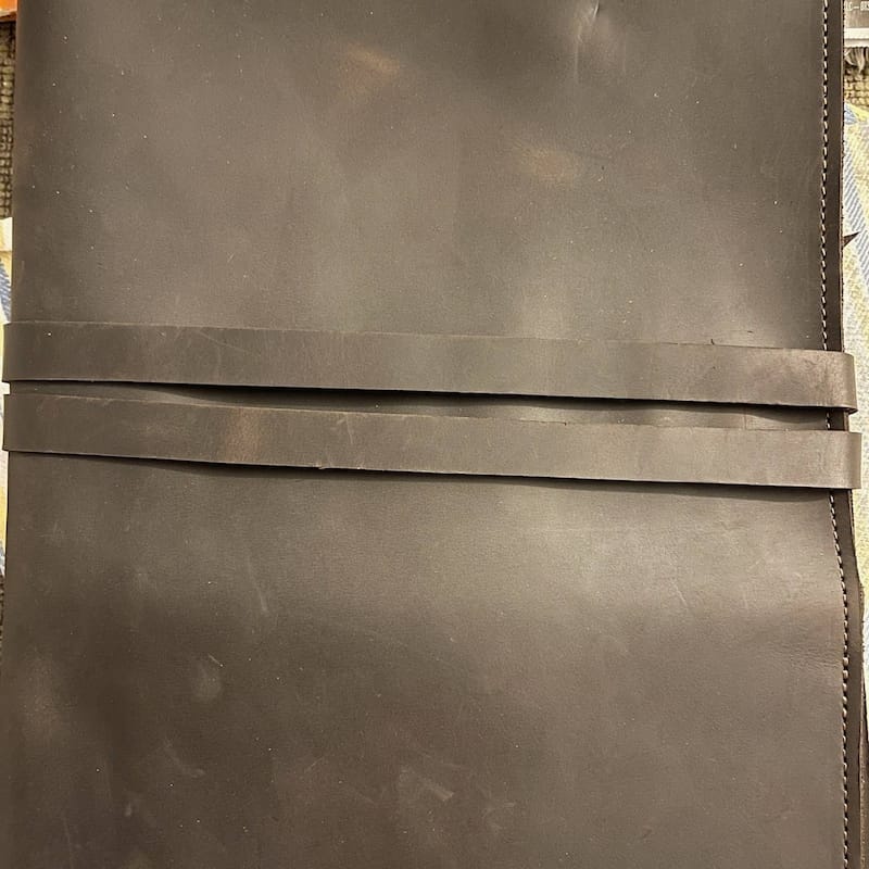 Customer photo review of Leather Custom Sketchbook
