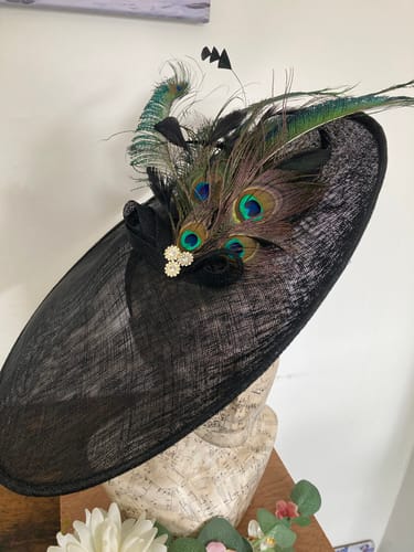 Customer photo review of Sinamay Side Sweep Hat Base 43 x 45cm HA080
