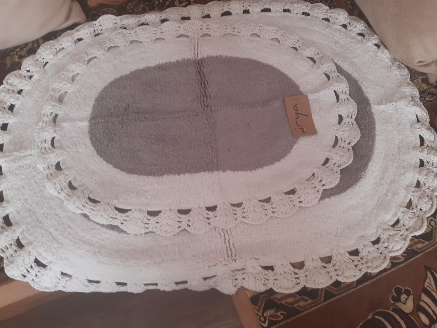 Customer photo review of Bianca 2’li Takım Banyo Paspası %100 Pamuk 40x60 + 60x90 Açık Gri