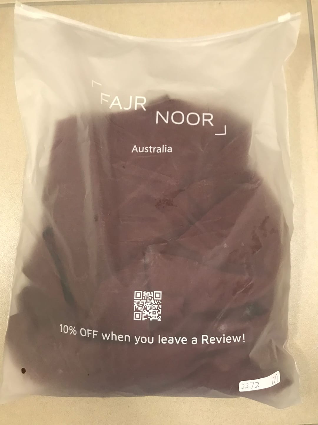 Customer photo review of Sarah Set - Maroon