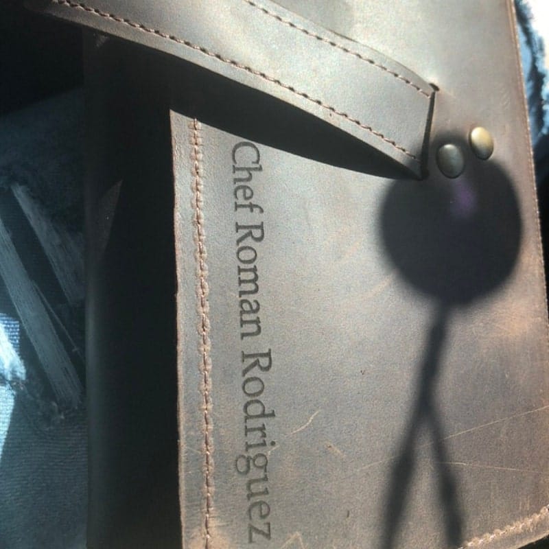 Customer photo review of The Professional's Leather Knife Roll