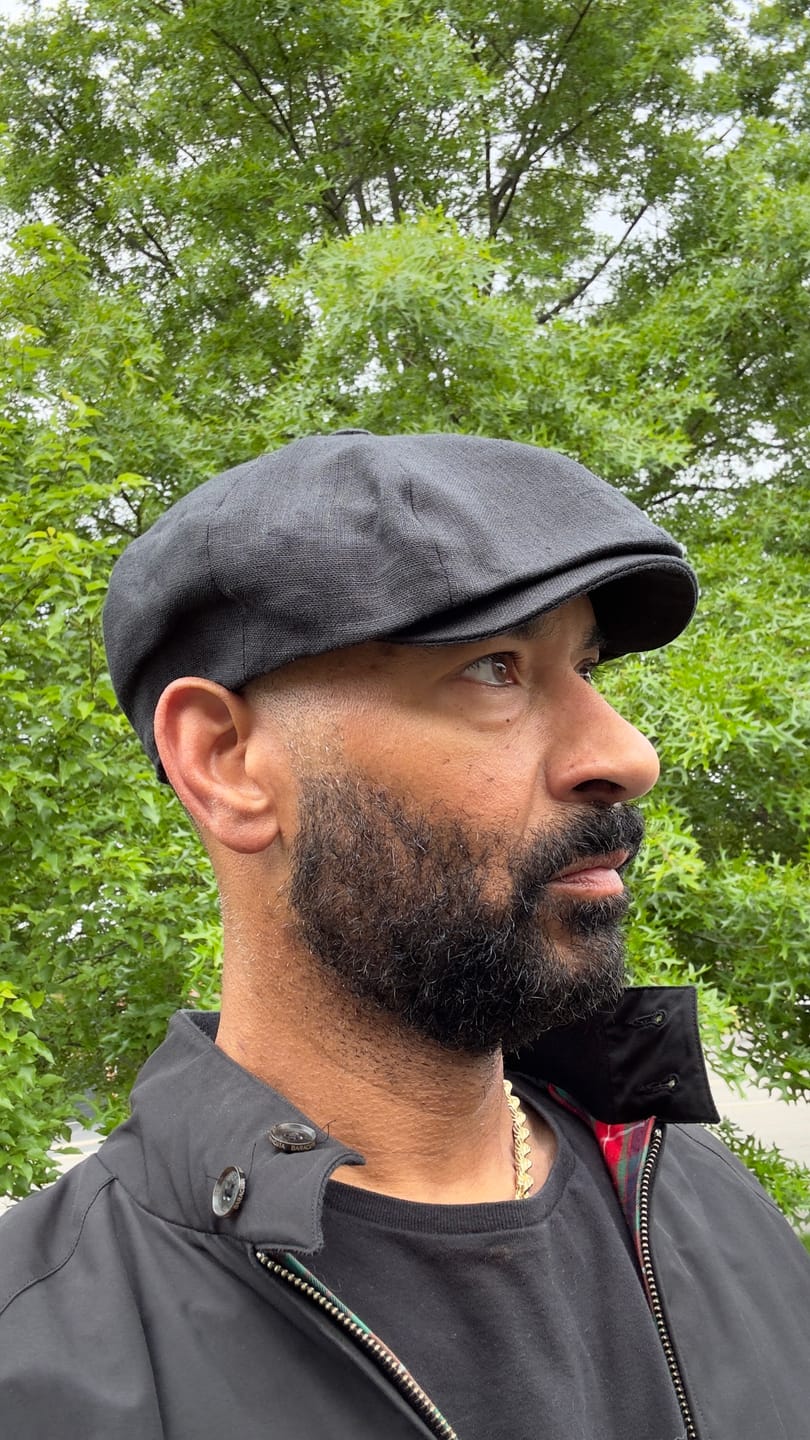 Customer photo review of Connery Cap Linen