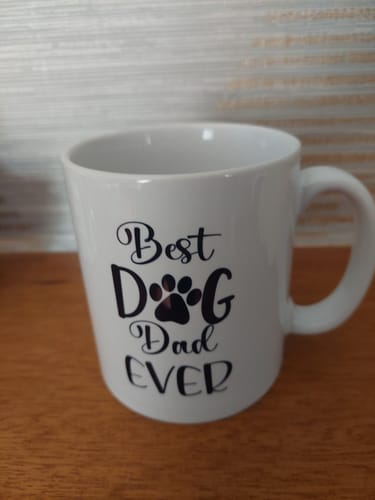 Customer photo review of Man & Dogs - Best Dog Dad Ever Personalised Mug