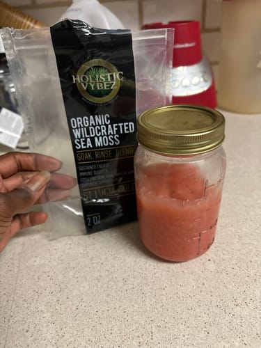 Customer photo review of Raw St Lucia Gold Sea Moss
