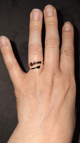 Customer photo review of Ring mit persönlichem Namen