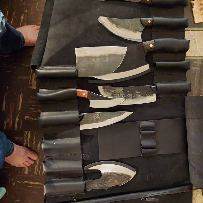 Customer photo review of The Professional's Leather Knife Roll