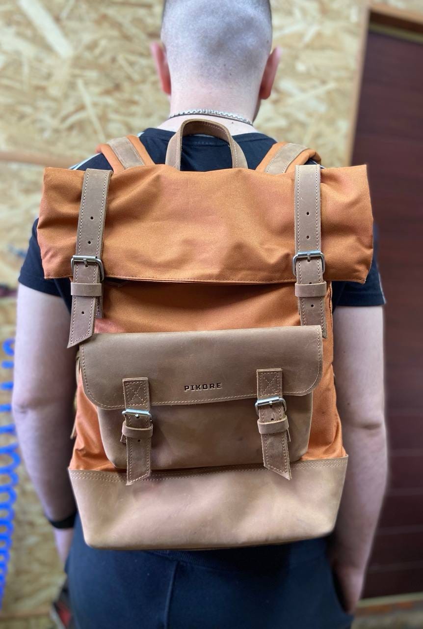 Customer photo review of Roll Top Backpack