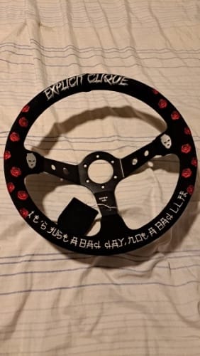Customer photo review of 350mm Deep Dish Explicit Clique Steering Wheel