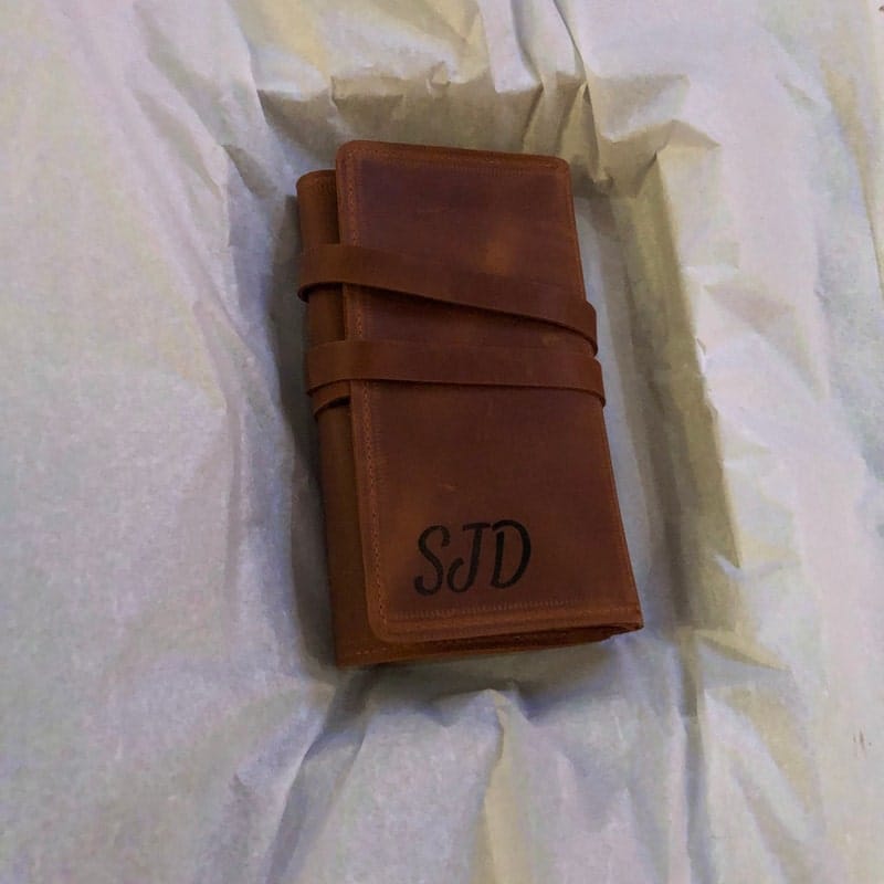 Customer photo review of Leather Pencil Case
