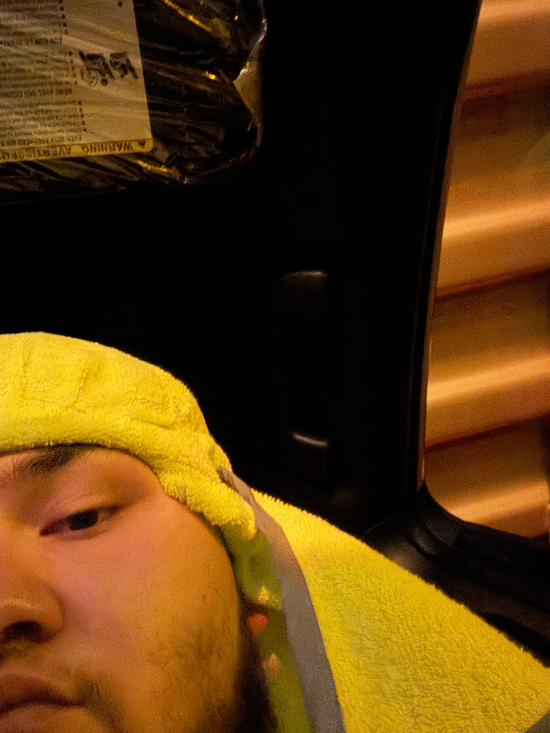 Customer photo review of Polarheads PRO 3-in-1 Neck Shade, Sweatband and Cooling Towel - Safety Yellow/Reflective