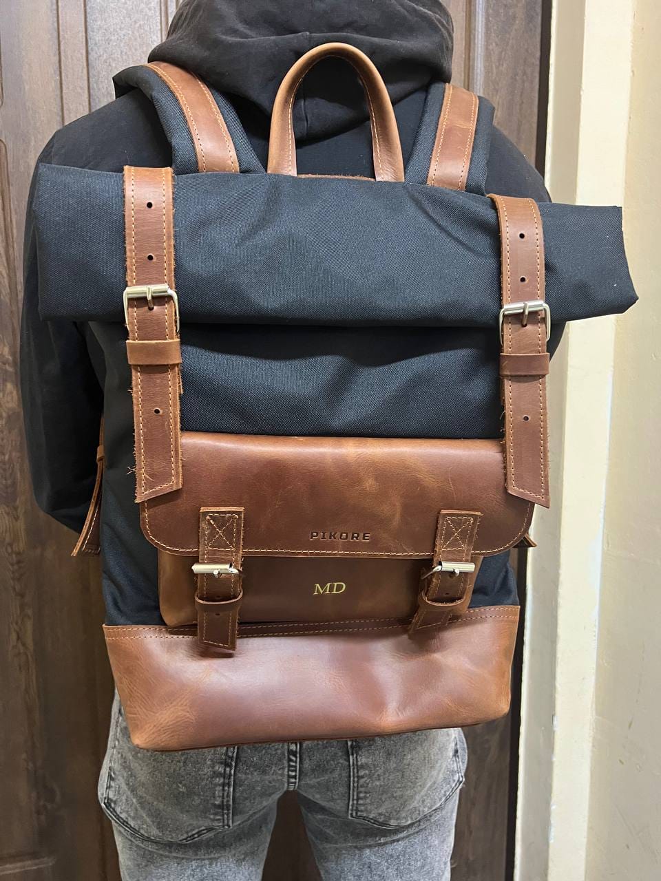 Customer photo review of Roll Top Backpack