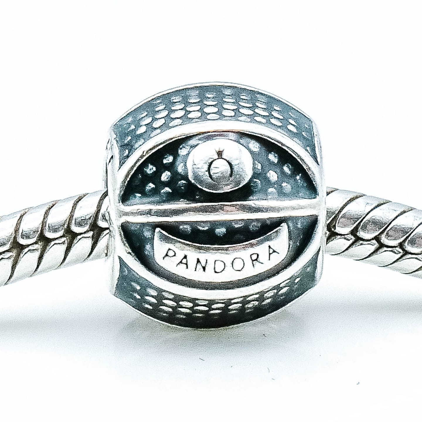 Customer photo review of PANDORA Basketball Sterling Silver Charm With Translucent Enamel