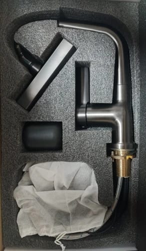 Customer photo review of Waterfall Temperature Digital Display Basin Faucet Lift Up Down Stream Sprayer Hot Cold Water Sink Mixer Wash Tap For Bathroom