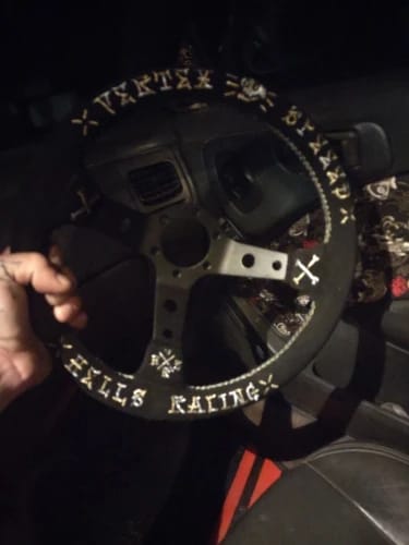 Customer photo review of Vx VX Speed Suede Steering Wheel 320mm