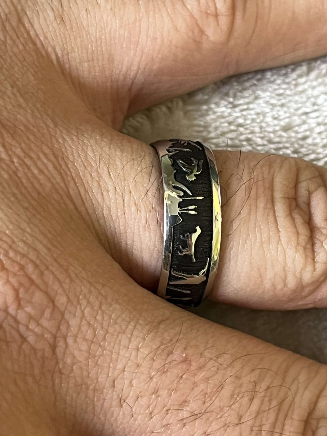Customer photo review of Duck Hunt Scenery Ring with Max 4 Sleeve