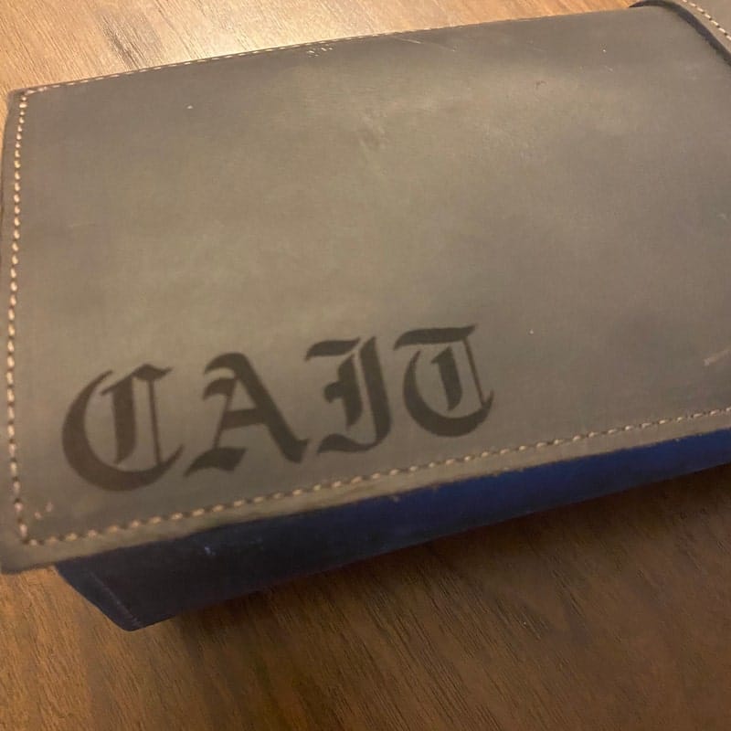 Customer photo review of The Professional's Leather Knife Roll