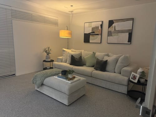 Customer photo review of Sketched Form I SQ Framed Canvas Art Print