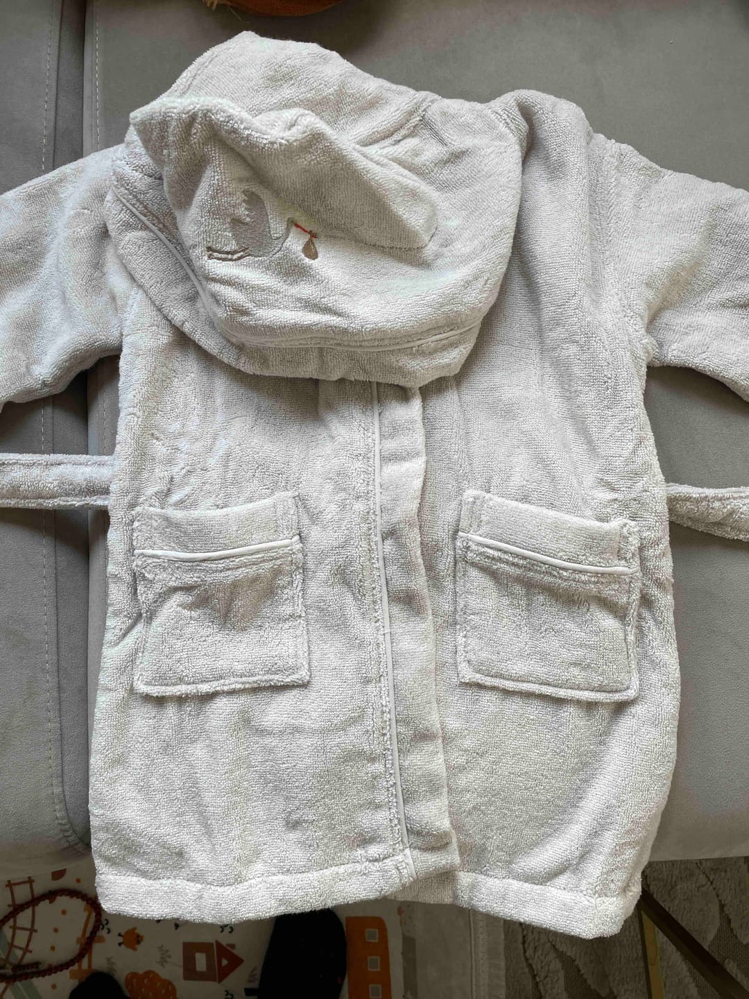 Customer photo review of BebeMarin Bambu Çocuk Bornoz Bej