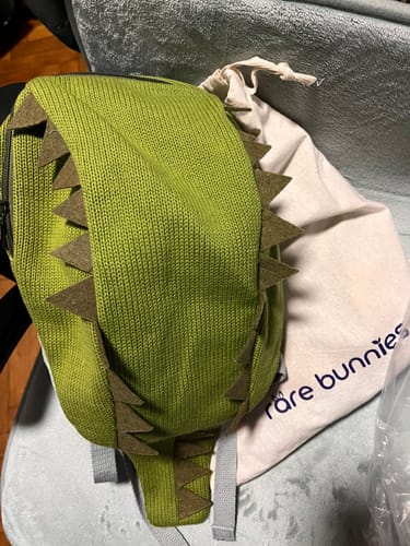 Customer photo review of Anky the Dino Toddler Backpack