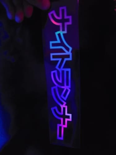 Customer photo review of Jdm Car Stickers Night Runner