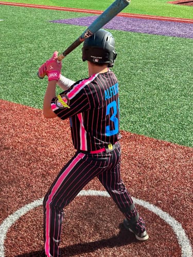 Customer photo review of Jax Model One Batting Gloves | Pink | Pro Cuff