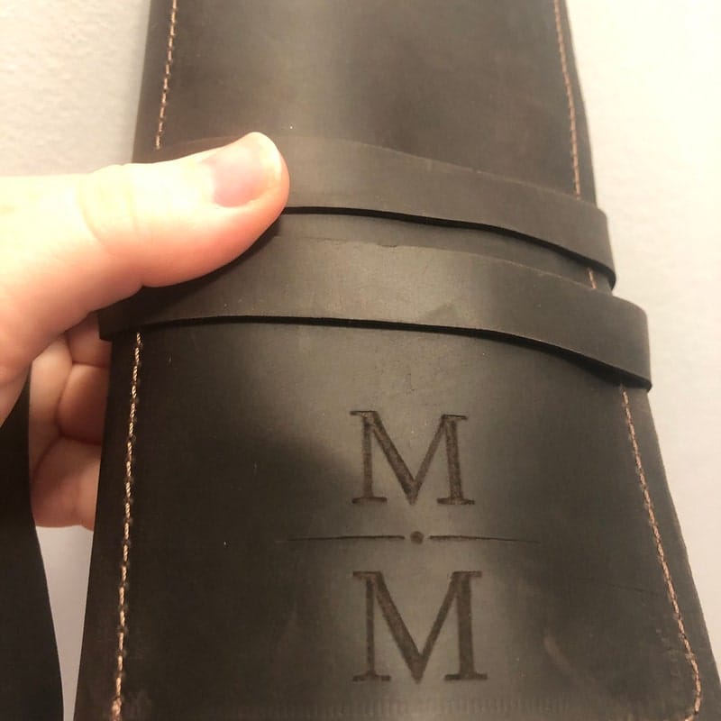 Customer photo review of Leather Pencil Case